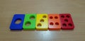 Multicolor wood toy