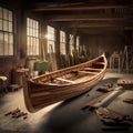 Wood in Traditional Boat Building Showcase Image Royalty Free Stock Photo