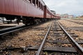 Wood Train Wagons Royalty Free Stock Photo