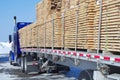 Wood transportation construction planks stack cargo