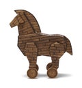 Wood Trojan Horse Royalty Free Stock Photo