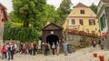 Wood tunnel to the top at Sighisoara