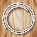 Wood Vector Frame Rope Design