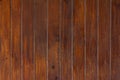 Wood wall background small bar, brown paint in vertical pattern