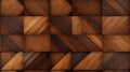 Wood wall geometry decoration background Royalty Free Stock Photo