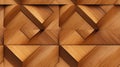 Wood wall geometry decoration background Royalty Free Stock Photo