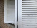 Wood window shutters Royalty Free Stock Photo