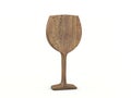 Wood wine glass symbol