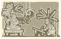 Woodblock Mayan King A Royalty Free Stock Photo