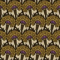 Ethnic floral blockprint pattern