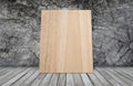 Woodboard on grunge wallpaper Royalty Free Stock Photo