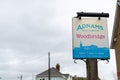 Woodbridge Suffolk UK November 26 2021: Sign for the popular Woodbridge Adnams shop