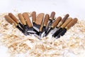 Woodcarving cutters Royalty Free Stock Photo