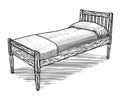 Woodcut Vintage Bed