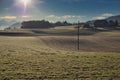 The wooded surroundings of the village of Wabern, a suburb of the city of Bern Royalty Free Stock Photo