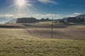 The wooded surroundings of the village of Wabern, a suburb of the city of Bern Royalty Free Stock Photo