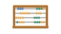 Wooden Abacus for Calculation - Basic Math Early Learning Aid, vector design Generative AI Royalty Free Stock Photo