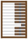 Wooden abacus