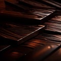 Wooden abstraction. Abstract background. Dark wooden board. Selective focus. AI generated Royalty Free Stock Photo