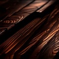 Wooden abstraction. Abstract wooden board. Selective focus. AI generated Royalty Free Stock Photo