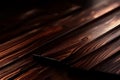 Wooden abstraction. Dark wooden planks. Wooden abstract background. AI generated