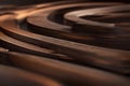 Wooden abstraction. Wooden background. Dark wooden composition. Abstract objects. Selective focus. AI generated Royalty Free Stock Photo