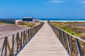 Wooden access to the Matorral beach