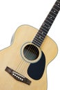 Wooden acoustic folk guitar Royalty Free Stock Photo