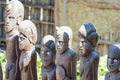 Wooden african figurines Royalty Free Stock Photo