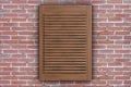 Wooden Air Ventilation Grille Window. 3d Rendering Royalty Free Stock Photo