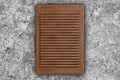 Wooden Air Ventilation Grille Window. 3d Rendering Royalty Free Stock Photo