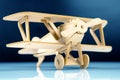 Wooden aircraft model. constructor for assembling toys