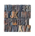 Wooden Alphabet Royalty Free Stock Photo