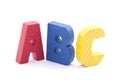 Wooden alphabet blocks