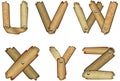 Wooden alphabet letters Royalty Free Stock Photo