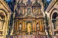 Wooden Altar Mary Statue Seville Cathedral Spain