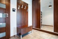 Wooden anteroom in modern apartment Royalty Free Stock Photo