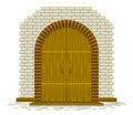 Wooden arched