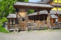 Wooden architecture in Maramures county, Romania. Royalty Free Stock Photo