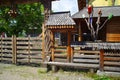 Wooden architecture in Maramures county, Romania. Royalty Free Stock Photo