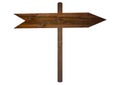 Wooden arrow sign post. concept Royalty Free Stock Photo