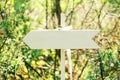Wooden arrow sign Royalty Free Stock Photo