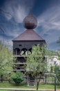 Wooden Articular Belfry. Bell tower. Hronsek. Slovakia Royalty Free Stock Photo