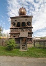 The Wooden  Articular Belfry in Hronsek, Banska Bystrica, Slovakia. Unesco World Heritage Site Royalty Free Stock Photo