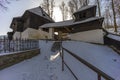 Wooden articular church of Lestiny, UNESCO site, Slovakia Royalty Free Stock Photo