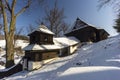 Wooden articular church of Lestiny, UNESCO site, Slovakia Royalty Free Stock Photo