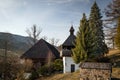 Wooden articular Church of St. Michael from the 17th century in Istebne, Slovakia Royalty Free Stock Photo