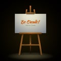 Wooden Artist Easel Royalty Free Stock Photo