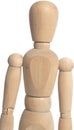 Wooden artist mannequin Royalty Free Stock Photo