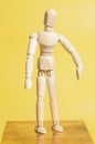 Wooden artist mannequin Royalty Free Stock Photo